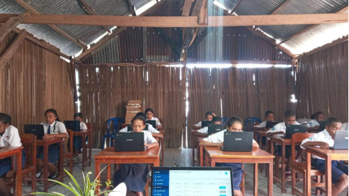 SMP Negeri Nunuh Posmanu Sukses Laksanakan Asesmen Nasional Berbasis Komputer (ANBK) 2024.
